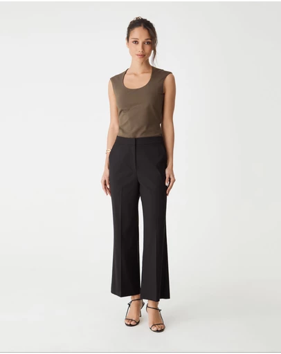 Forcast - Soho Rounded Square Neck Top