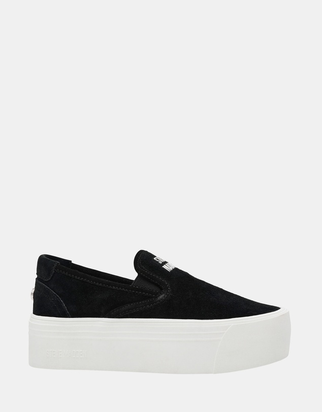Steve Madden - Clifftop Black Suede Sneakers
