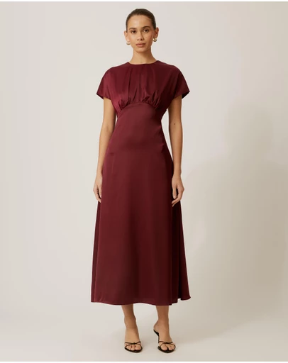 Tussah - Reena Satin Midi Dress