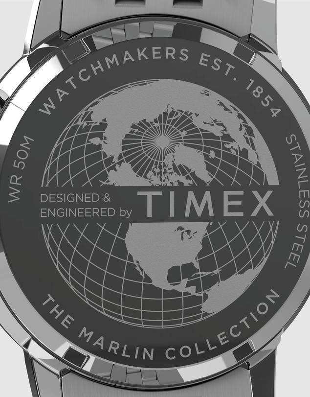 TIMEX - Timex Marlin Moon Phase 40mm Stainless Steel Case and Bracelet