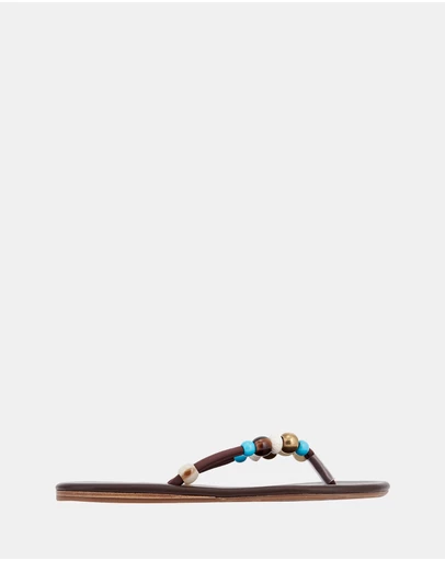 Ancient Greek Sandals - Saionara Raffia Sandals