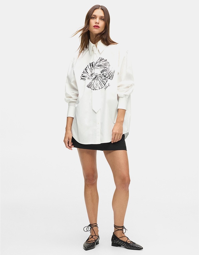 Karl Lagerfeld - Poplin Tie Shirt