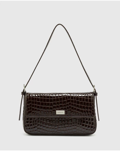 Nakedvice - The Silvie Coffee Croc Bag
