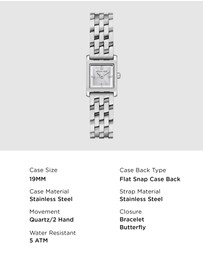 Michael Kors - Georgie Silver Tone Analogue Watch