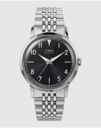 TIMEX - Marlin® 34mm SS Stainless Steel Bracelet Watch
