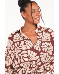Petal & Pup - Tansy Playsuit - Brown Floral