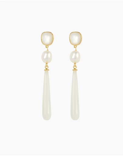 Bianc - Artisan Earrings Mother of Pearl