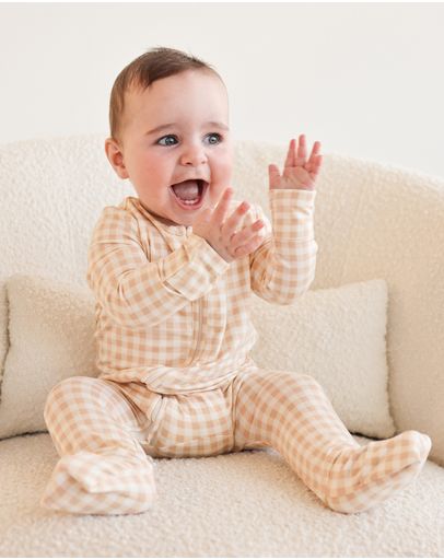 Neutral Gingham