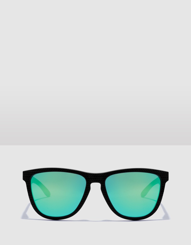 Hawkers Co - HAWKERS Polarized Black Green One Raw Sunglasses for Men and Women UV400