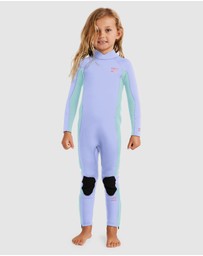 Billabong - Girls 2 to 6 3/2mm Foil Back Zip Wetsuit