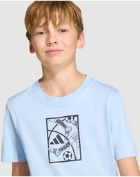 adidas Sportswear - Football Graphic T-Shirt - Kids-Teens