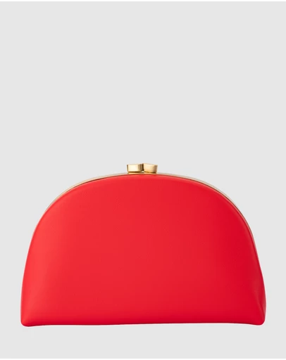 Olga Berg - Celeste Curved Clutch