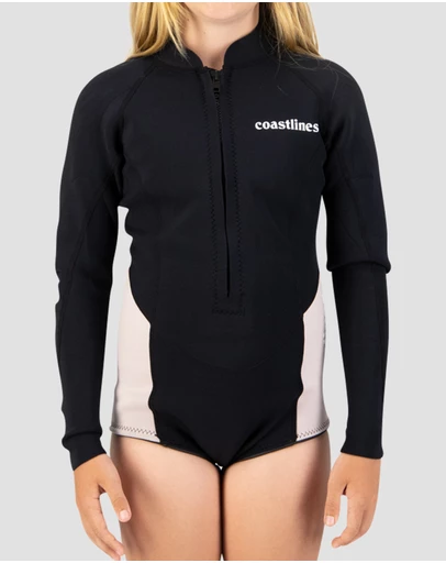 Coastlines - Classic Girls 2/2 Front Zip Springsuit