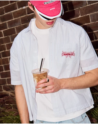 Insight - Supply Pinstripe Short Sleeve Shirt