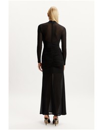 Bardot - Veria Wrap Mesh Maxi Dress