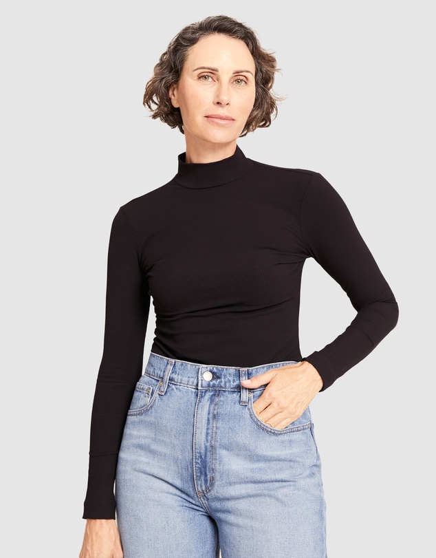 Boody - Ribbed Turtleneck Top