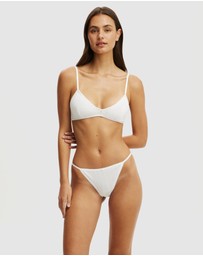 Cotton On Body - Cotton Pointelle Triangle Padded Bralette