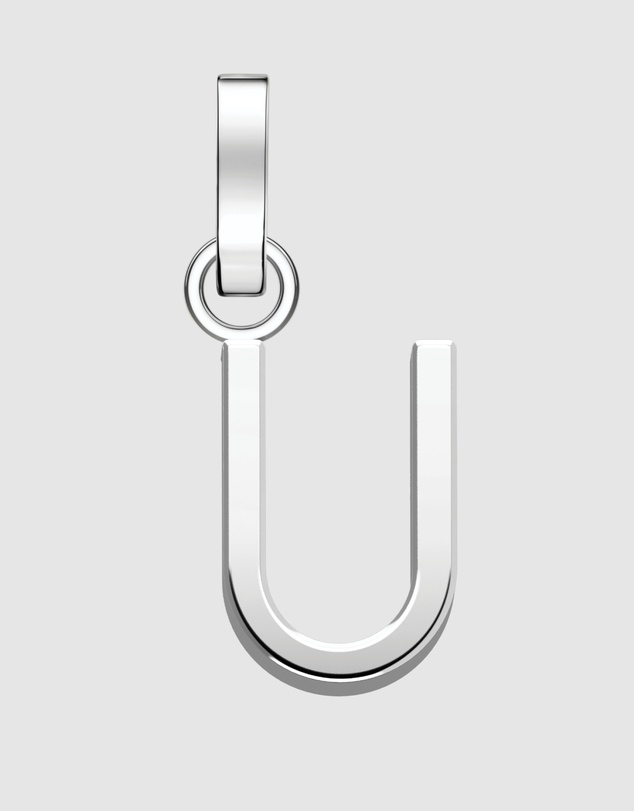 Rosefield - Pendant Silver Tone Letter U