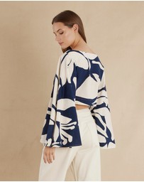 Amelius - Zaffira Linen Crop Top