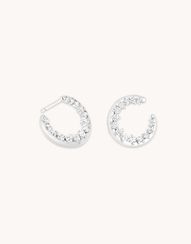 Astrid & Miyu - Spiral Crystal Hoops
