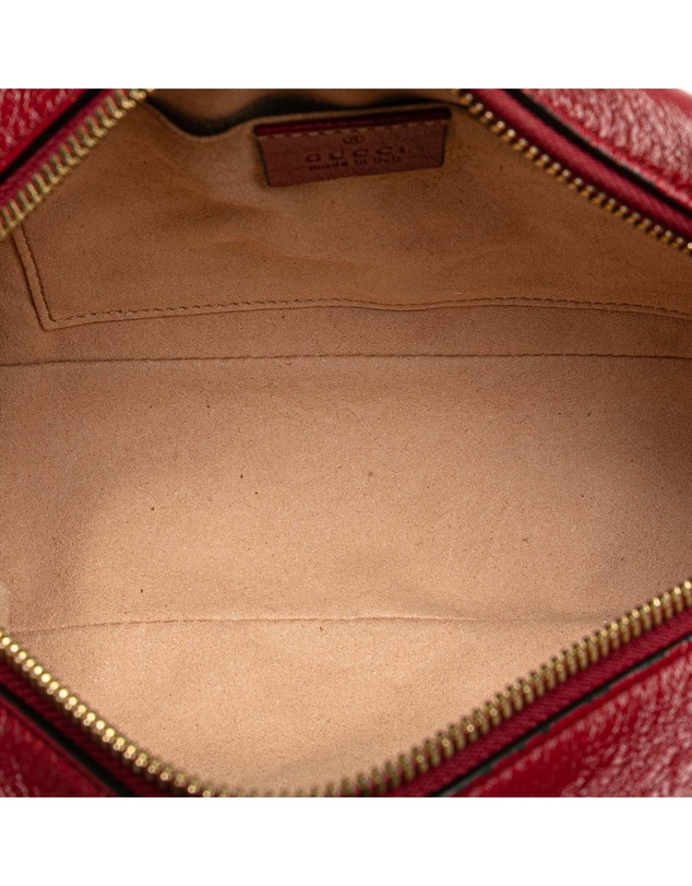 Pre-Loved by Azura Reborn - Pre-Loved Small GG Marmont Matelasse Canvas Crossbody