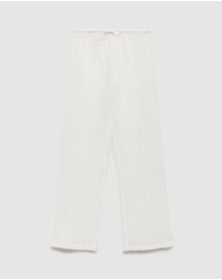 M.N.G - Wrinkle Fluid Ramie Trousers
