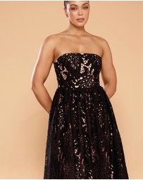 CATHERINE FERRARO - Grace Strapless Lace Gown