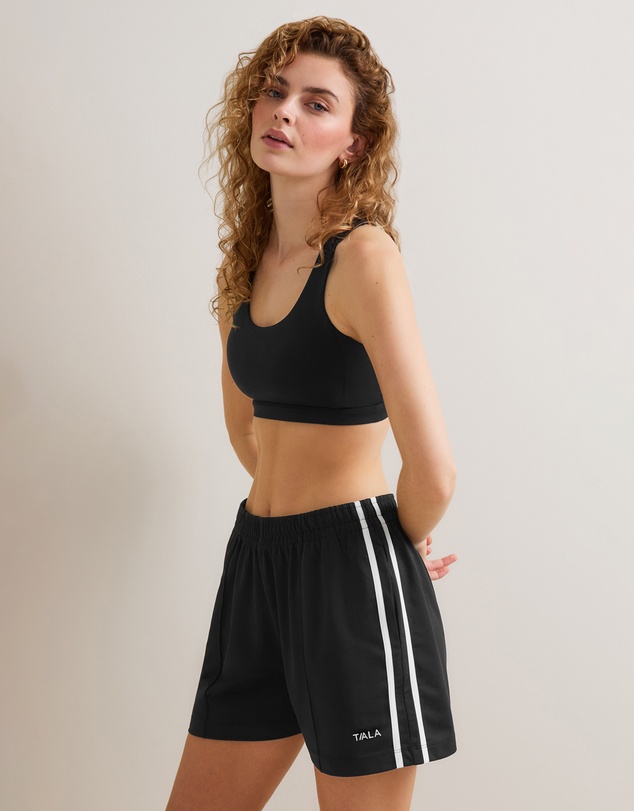 TALA - Stripe Boyfriend Sweat Shorts