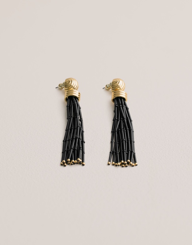 Trenery - Selin Drop Earrings in Black