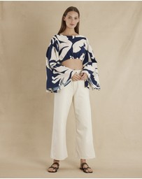 Amelius - Zaffira Linen Crop Top
