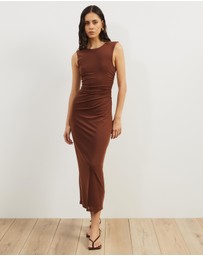 Atmos&Here - Priya Sleeveless Mesh Maxi Dress