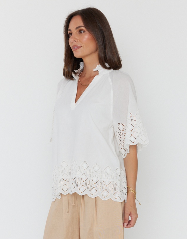 ALEXANDRA - Jolta Blouse White