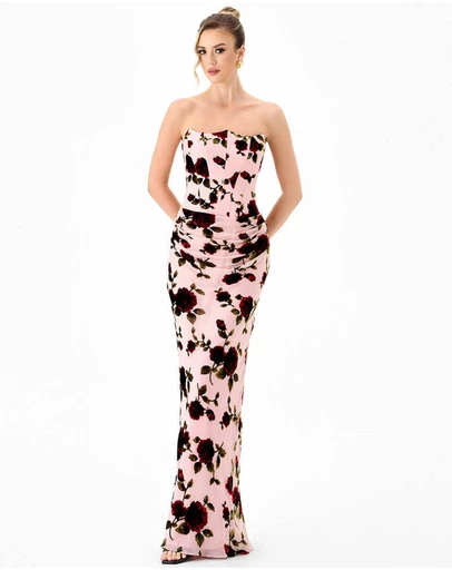 Bariano - Charlene Pointed Draped Maxi