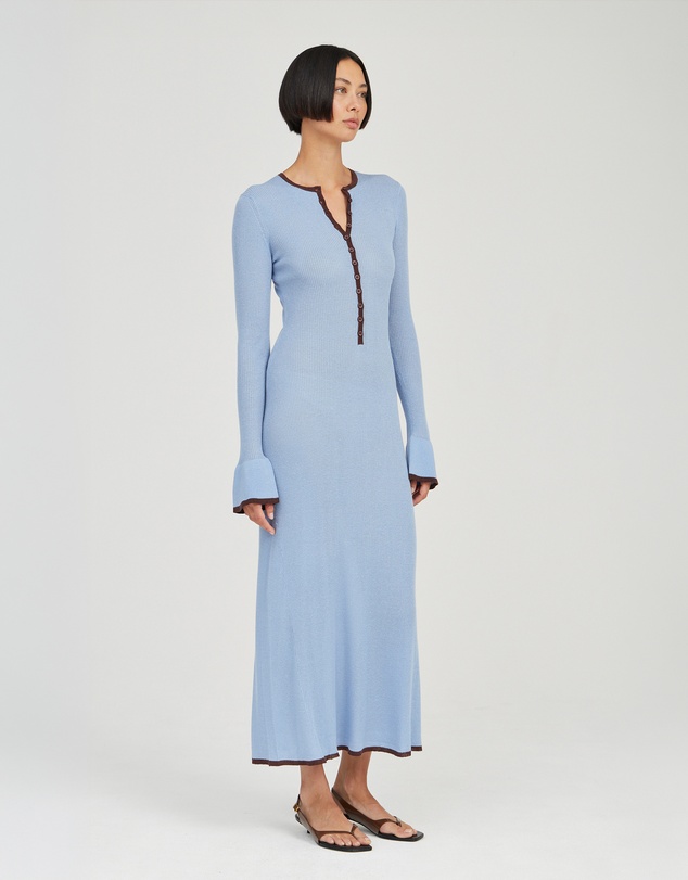 Third Form - Bound Knit Ls Dress