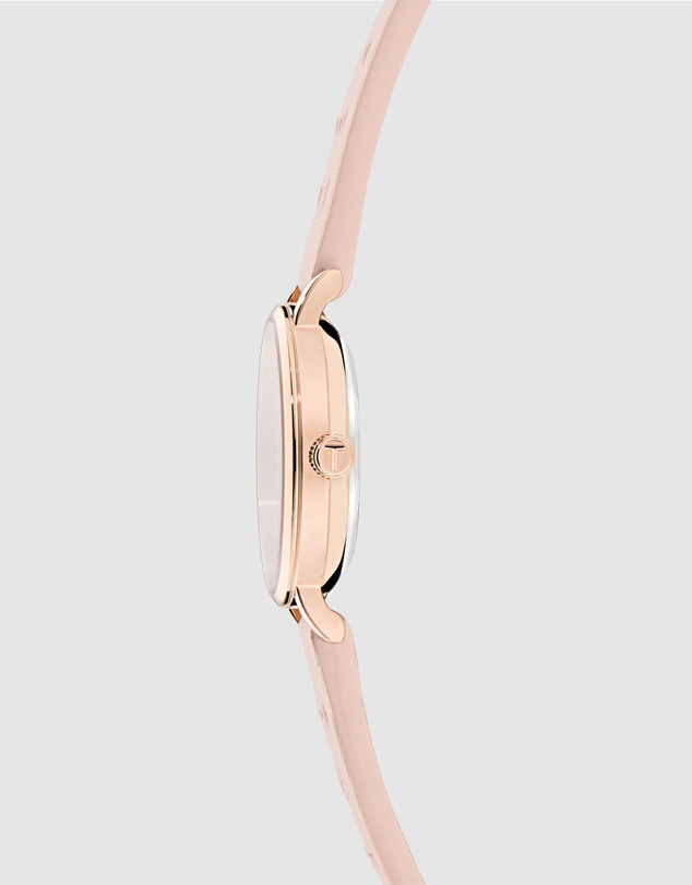 Ted Baker - Staciie 28mm Pink Dial and Embossed Leather Strap