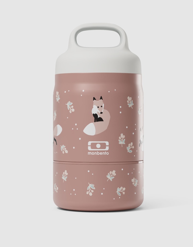 Monbento - Monbento Handy Kids Insulated Lunch Box with Compartments - Fox