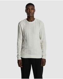 yd. - Jamie Cable Crew Knit Jumper