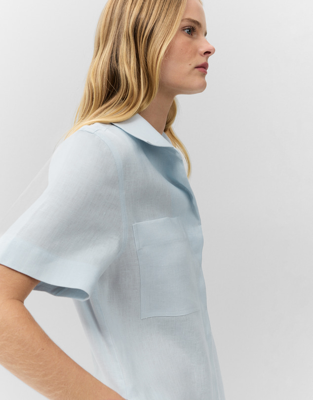 UNISON - Collared Linen Dress