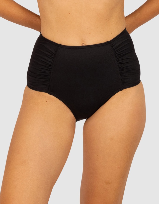 Baku Swimwear - Chloro Ruched Ultra High Waist Bikini Bottom