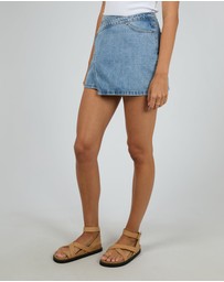 All About Eve - Lenni Mini Skort Light Blue