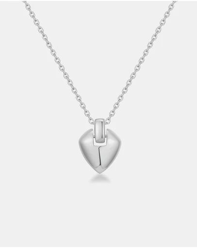 Ania Haie - Ania Haie Silver Shield Pendent Necklace