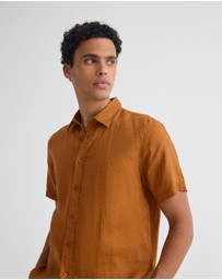 Oxford - Leyton French Linen Short Sleeve Shirt