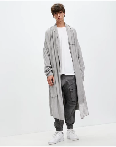 Surrounded By Ghosts - The Aikinite Hooded Rib Knit Cardigan