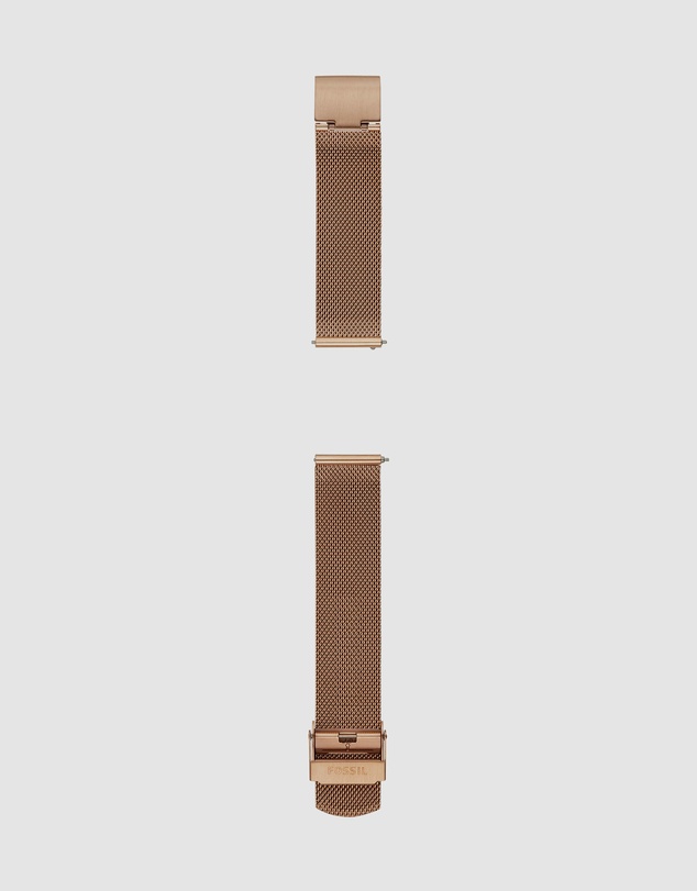 Fossil - Rose Gold-Tone Strap Bar - Ladies