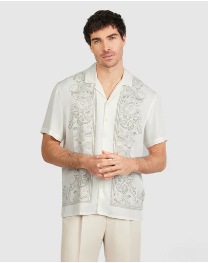 Tarocash - Zevon Viscose Paisley Shirt