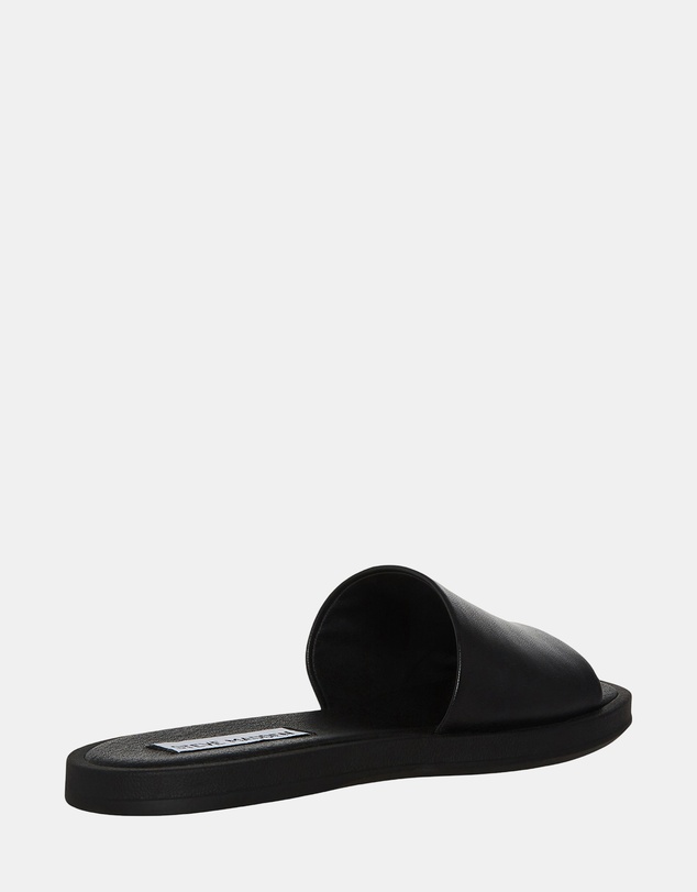 Steve Madden - Kaya Black Leather Sandals