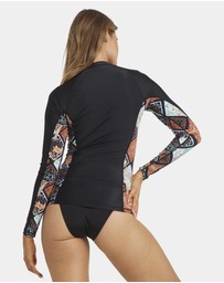 Billabong - Womens Forever Folk Reef Break Long Sleeve Rash Vest