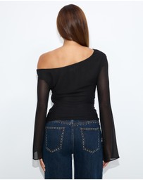 Dazie - Quinn Off Shoulder Top