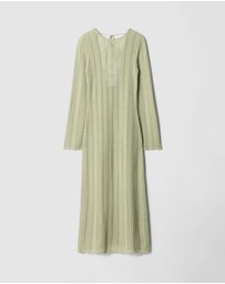 & Other Stories - Pointelle-Knit Midi Dress