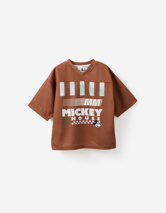 Cotton On Kids - Disney Mickey Mouse Ss Mesh V Neck Tee